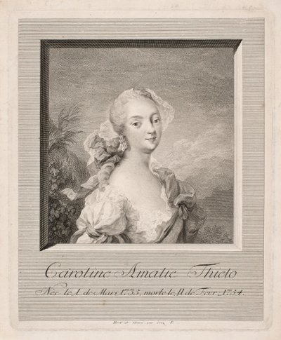 Die Schauspielerin Caroline Amalie Thielo von Johan Martin Preisler