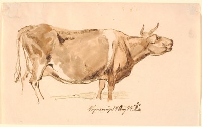 Brüllende Kuh von Johan Thomas Lundbye