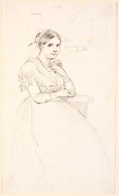 Sitzende Italienerin von Johan Thomas Lundbye