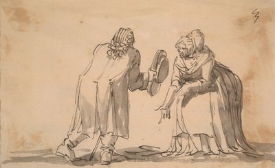 Ein Gruß, eine Karikatur von Johan Tobias Sergel
