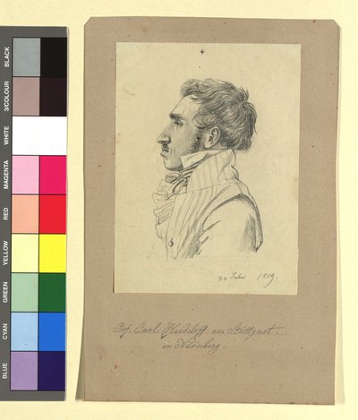 Carl Alexander von Heideloff (1789-1865), Maler, Architekt von Johann Adam Klein