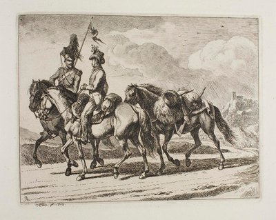 Militärreiter von Johann Adam Klein
