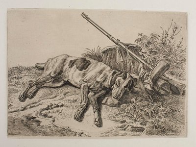 Schlafender Hund von Johann Adam Klein