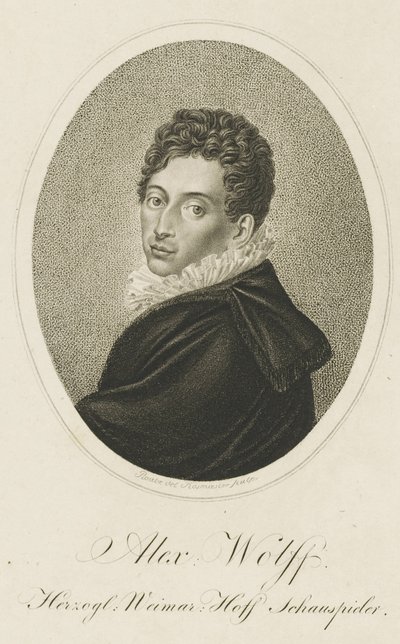 Porträt von Pius Alexander Wolff 1782-1828, ca. 1820 von Johann Adolf Rossmaesler