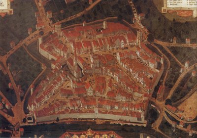 Ansicht der Stadt Wangen (Allgäu); Rathaus Wangen von Johann Andreas Rauch