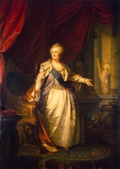 Porträt der Kaiserin Katharina II. von Johann Baptist von Lampi the Elder