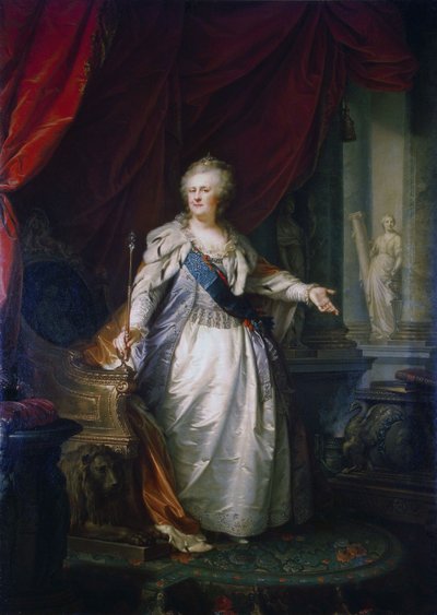 Porträt der Kaiserin Katharina II. von Johann Baptist von Lampi the Elder