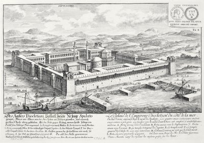 Palast des Diokletian (245-313), Split, Jugoslawien, aus 