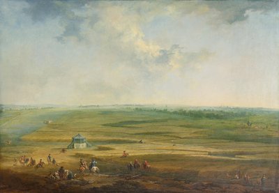 Laxenburg vom Hayd-Lusthaus gegen Maria Lanzendorf von Johann Christian Brand