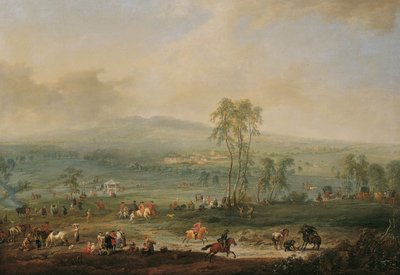 Laxenburg von der Schneiderau gegen Guntramsdorf und Mödling von Johann Christian Brand