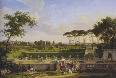 Im Park der Villa Doria Pamphilj von Johann Christian Reinhart