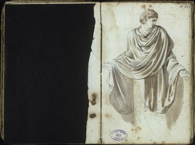 Mann in antiker Gewandung von Johann Christian Reinhart