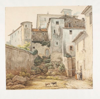 Szene von Monte Rotonda nahe der römischen Campagna von Johann Christian Reinhart