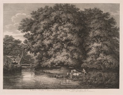 Die Mühle bei den Großen Eichen von Johann Christian Reinhart