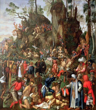 Martyrium der Zehntausend, Kopie eines Gemäldes von Albrecht Dürer von Johann Christian Ruprecht
