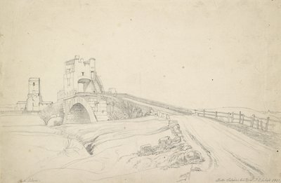 Die Ponte Salario bei Rom, 1821 von Johann Christoph Erhard