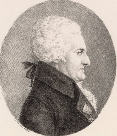 Porträt des Komponisten Pierre-Alexandre Monsigny 1729-1817, 1826 von Johann Christoph Heckel