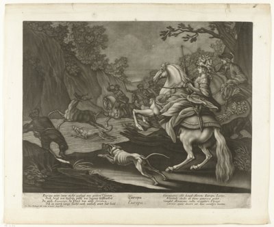 Hirschjagd von Johann Elias Ridinger