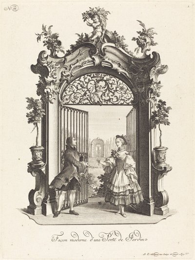 Moderne Gartenpforte von Johann Esaias Nilson