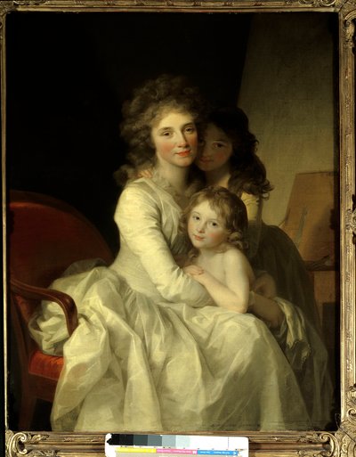 Sophie Müller und ihre zwei Töchter. Gemälde von Johann Friedrich August Tischbein (1750-1812) um 1792 Paris, Museum für dekorative Künste von Johann Friedrich August Tischbein