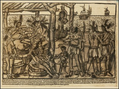 1500er Illustration von Ureinwohnern von Johann Froschauer von Johann Froschauer