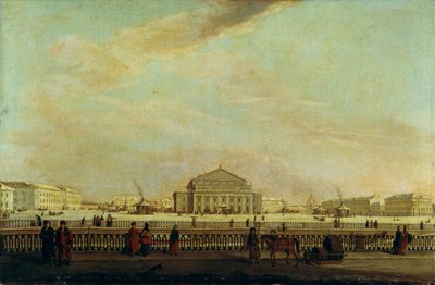 Das St. Petersburger Kaiserliche Bolshoi Kamenny Theater von Johann Georg Mayr