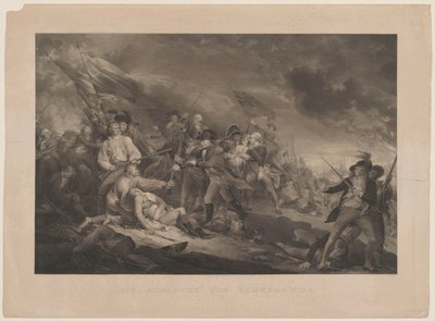 Die Schlacht bei Bunkershill von Johann Georg Nordheim