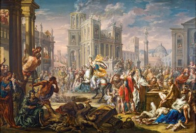 Der Opfertod des Marcus Curtius von Johann Georg Platzer