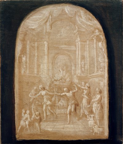Tanz um den Opferaltar von Johann Georg Schütz