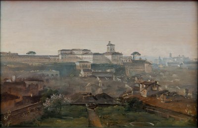 Blick von der Villa Malta auf den Quirinal von Johann Georg von Dillis