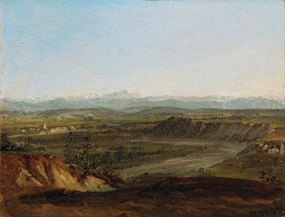Das Lechtal mit Blick auf die Zugspitze von Johann Georg von Dillis