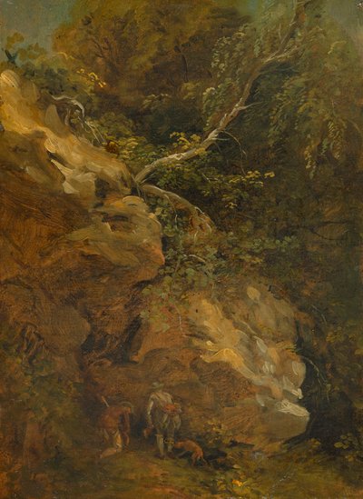 Forstmeister Dillis am Dachsbau von Johann Georg von Dillis