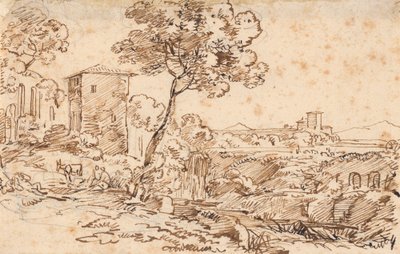 Italienische Landschaft von Johann Georg von Dillis