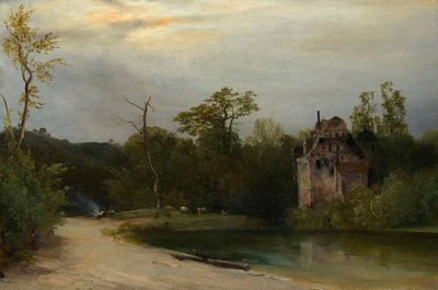 Parklandschaft am frühen Morgen von Johann Georg von Dillis