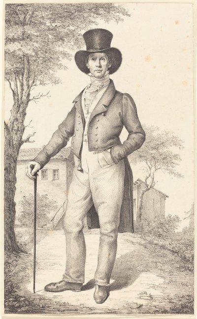 Der Oberste Regierungsrevisor Rudolf Schadow (Der Bruder des Künstlers) von Johann Gottfried Schadow