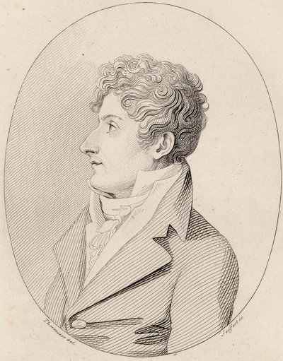 Porträt des Komponisten Francesco Morlacchi 1784-1841, ca. 1820 von Johann Gottlob Seyffert