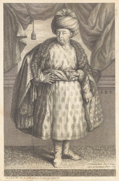 Porträt von Jean-Baptiste Tavernier (1605-1689) von Johann Hainzelmann