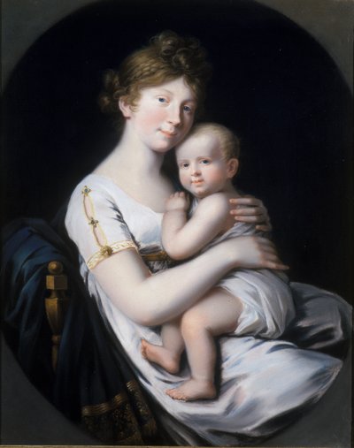 Kronprinzessin Luise von Preußen mit Kronprinz Friedrich Wilhelm IV., 1796 von Johann Heinrich Schroder