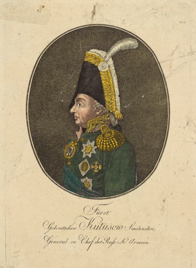 Porträt von Feldmarschall Fürst Michail Kutusow von Johann Hieronymus Loeschenkohl