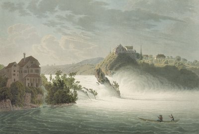 Der Rheinfall, graviert von J. Hurlimann von Johann Jakob Wetzel