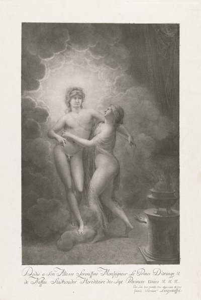 Allegorie auf die Hochzeit von Wilhelm V. und Wilhelmina von Preußen, 1767 von Johann Joseph Friedrich Langenhöffel