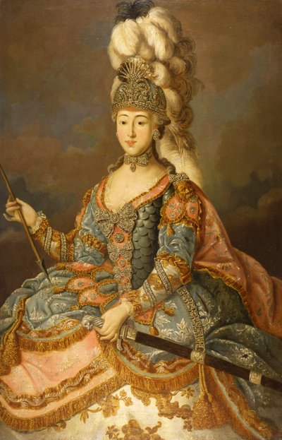 Porträt der Gräfin Anna Petrovna Sheremetyeva 1744-1768, 1769 von Johann Ligotsky