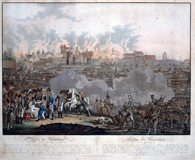 Die Schlacht von Regensburg am 23. April 1809 von Johann Lorenz Rugendas