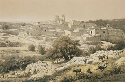 Bethanien. Radierung von Bernatz et alii - Steinkopk J.F. Editore von Johann Martin Bernatz