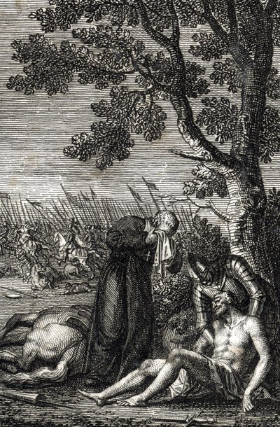 Der Tod von Adolf von Nassau in der Schlacht bei Göllheim am 2. Juli von Johann Michael Mettenleiter