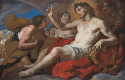 Apollo gewährt Phaeton die Erlaubnis, den Sonnenwagen zu lenken, ca. 1690-95 von Johann Michael Rottmayr