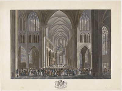 Segnung von König Wilhelm I. in der St.-Gudula-Kathedrale in Brüssel am 21. September 1815 von Johann Nepomuk Gibèle (possibly)