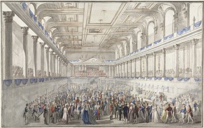 Redoute paré während des Wiener Kongresses am 9. Oktober 1814, um 1815 von Johann Nepomuk Hoechle