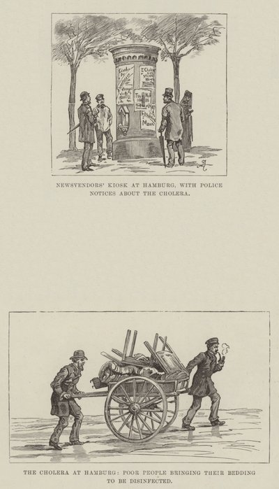Die Cholera in Hamburg von Johann Nepomuk Schonberg
