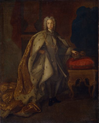 Porträt des Zaren Peter II. von Russland 1715-1730, 1728 von Johann Paul Luedden